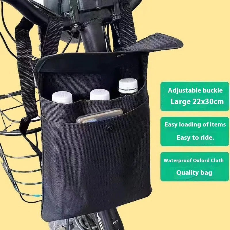 Electric Car Pannier Bag Front Pocket Waterproof Large Capacity Universal Large Size