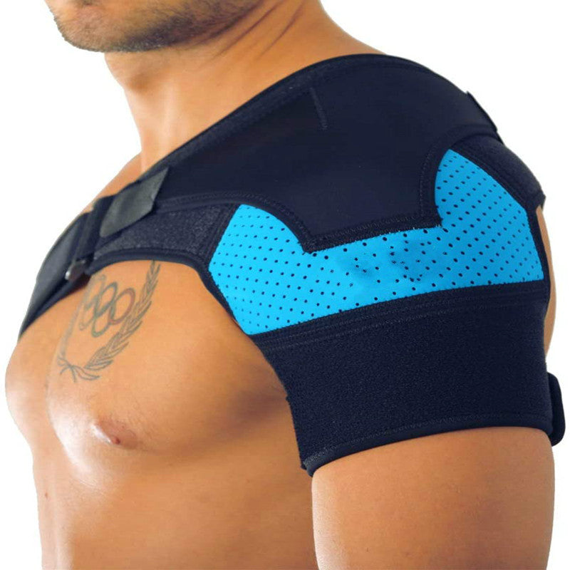 Breathable and ice pack sports shoulder pads