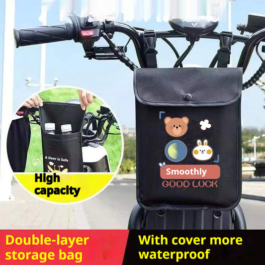 Electric Car Pannier Bag Front Pocket Waterproof Large Capacity Universal Large Size